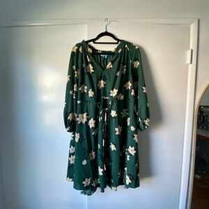 Draper James Dark Green Midi Dress